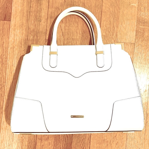 Rebeccaminkoff white leather handbag. 13x10”💖 - Picture 2 of 7